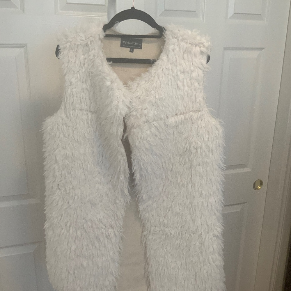 Michael Stars Reversible Faux Fur Long Vest